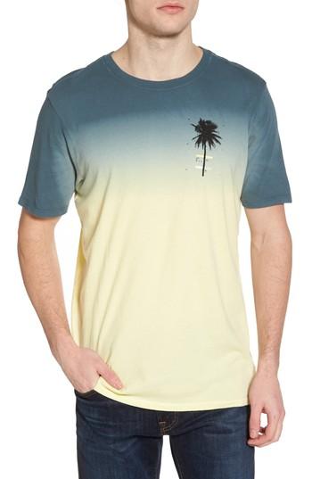 Men's Hurley Trajectory Dip Dye T-shirt - Yellow