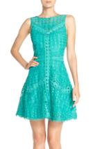 Women's Adelyn Rae Lace Fit & Flare Dress