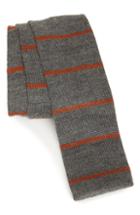Men's Eleventy Knit Cashmere & Silk Tie, Size - Grey
