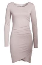 Women's Leith Ruched Long Sleeve Dress - Purple