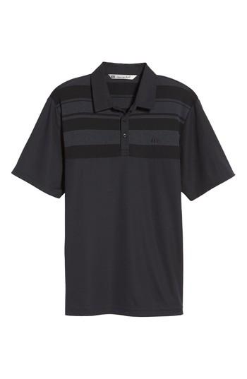 Men's Travis Mathew Sweet Teets Jacquard Detail Polo, Size - Black