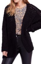 Women's Free People Saturday Morning Cardigan /small - Black
