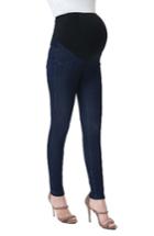 Women's Kimi And Kai Sadie Over The Belly Maternity Denim Leggings - Blue