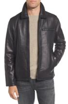 Men's Vince Camuto Leather Jacket, Size - Black
