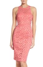 Women's Trina Turk Philo Floral Lace Sheath Dress - Pink