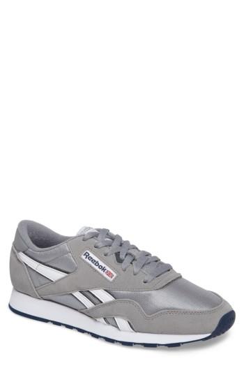 Men's Reebok Classic Nylon Sneaker M - Grey