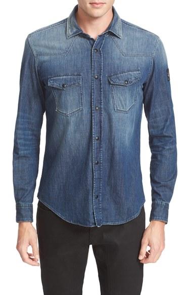 Men's Belstaff Somerford Denim Shirt