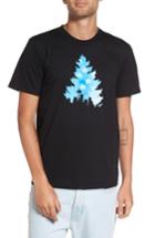 Men's Casual Industrees Johnny Tree Clouds T-shirt - Black