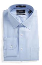 Men's Nordstrom Men's Shop Smartcare(tm) Traditional Fit Solid Dress Shirt 34 - Blue