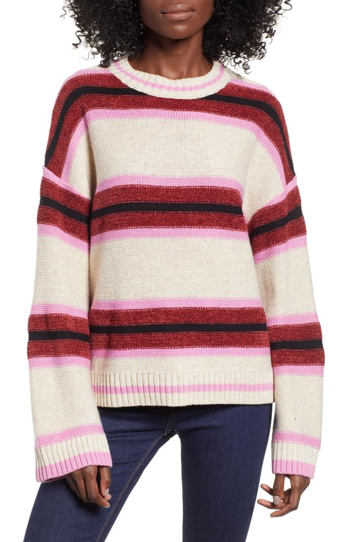 Women's Bp. Everyday Stripe Sweater, Size - Beige