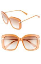 Women's Derek Lam Anita 55mm Square Sunglasses - Amber