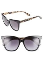 Women's Kate Spade New York Kahli 53mm Cat Eye Sunglasses - Black
