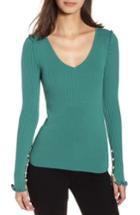 Women's Chelsea28 Pearly Bead Detail Sweater, Size - Blue/green