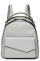 Botkier Cobble Hill Calfskin Leather Backpack - Grey