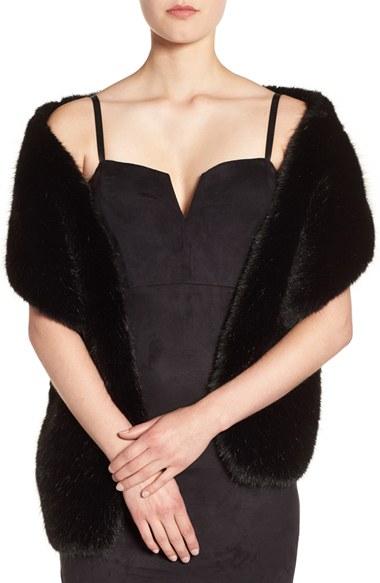 Women's Halogen Faux Fur Stole