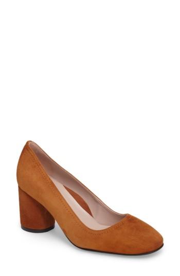 Women's Taryn Rose Filomena Block Heel Pump M - Brown