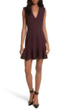 Women's Veronica Beard Scarlet Flounce Dress