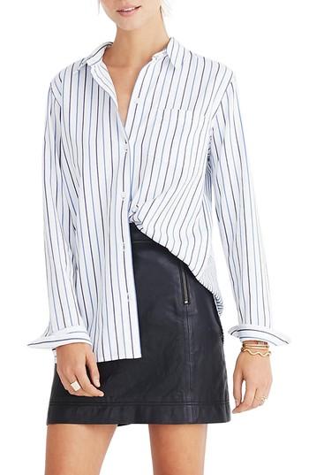 Women's Madewell Stripe Classic Ex-boyfriend Shirt