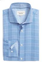 Men's Ted Baker London Endurance Trim Fit Check Dress Shirt - 32/33 - Blue