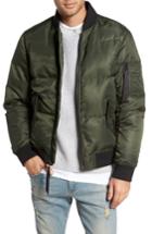 Men's The Very Warm Quilted Down Bomber Jacket, Size - Green