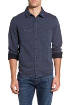 Men's Grayers Bayswater Modern Fit Heathered Shirt Jacket, Size - Blue