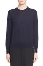 Women's Comme Des Garcons Crewneck Wool Pullover - Blue