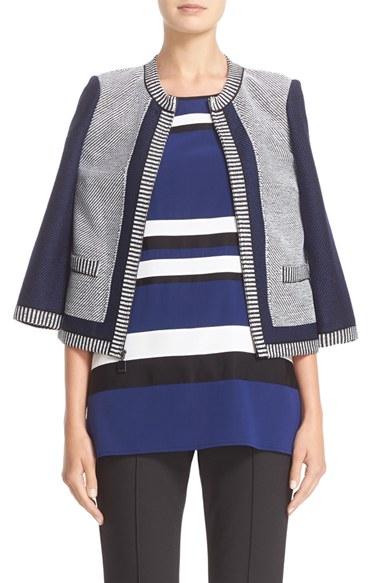 Women's St. John Collection Grenada Patch Knit Jacket