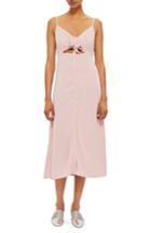 Women's Topshop Knot Front Slipdress Us (fits Like 0) - Pink