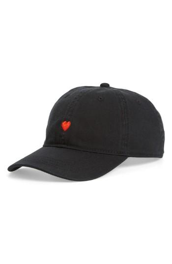 Women's Body Rags Clothing Co. Micro Heart Baseball Cap - Pink