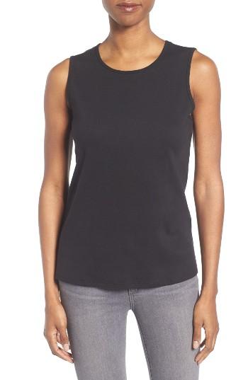 Women's Eileen Fisher Slim Organic Cotton Knit Shell