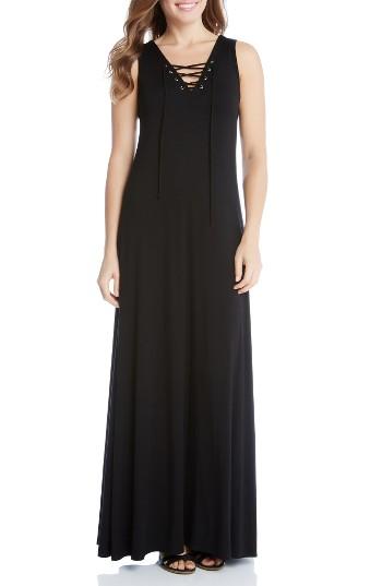 Women's Karen Kane Lace-up Maxi Dress