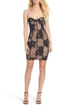 Women's Bardot Flower Mesh Bustier Dress