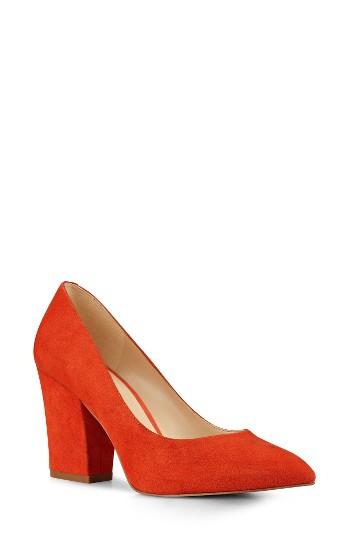 Women's Nine West Scheila Pointy Toe Pump M - Orange