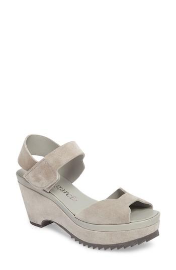 Women's Pedro Garcia Fah Platform Wedge Sandal Us / 39eu - Grey