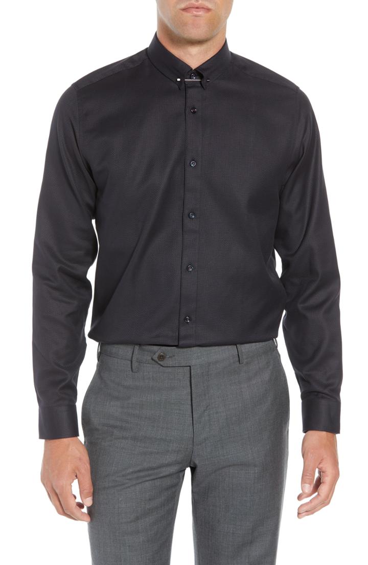Men's Ted Baker London Leek Slim Fit Solid Dress Shirt .5 - Blue