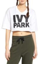 Women's Ivy Park Logo Crop Tee, Size - White