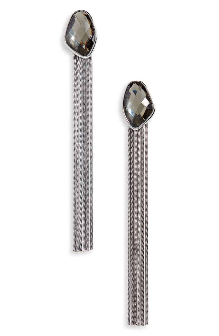 Women's Halogen Crystal & Chain Drop Earrings