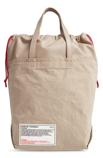 A.p.c. Cabas Manuel De Savoir Vivre Tote - Beige