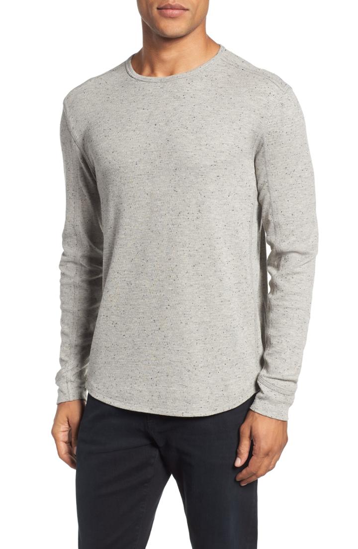 Men's John Varvatos Star Usa Thermal Knit T-shirt, Size - Grey