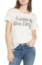 Women's Junk Food Love Is The Drug Tee - White