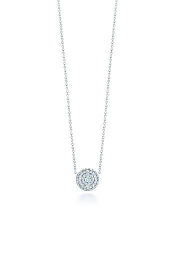 Women's Kwiat Sunburst Pave Diamond Double Halo Pendant Necklace