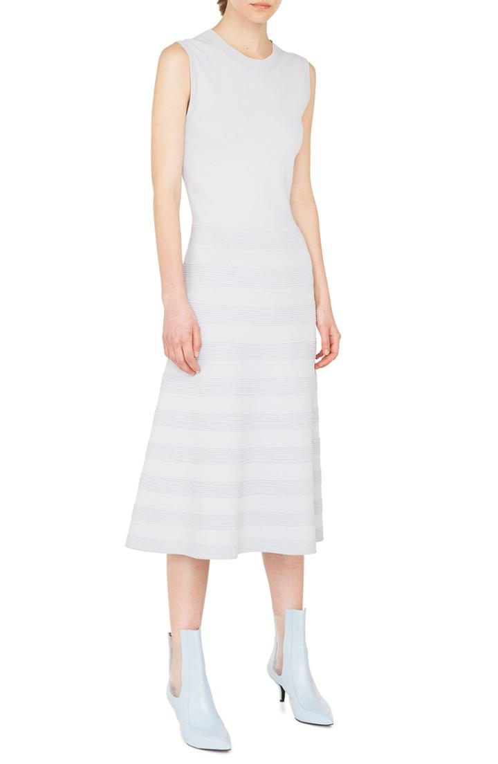 Women's Akris Punto Rib Stripe Midi Dress