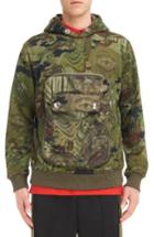 Men's Givenchy Zip Pocket Print Hoodie