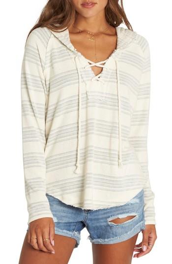 Women's Billabong Along Side Hoodie - White