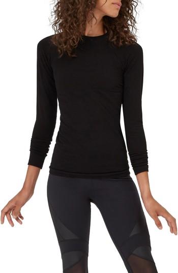 Women's Sweaty Betty Glisten Long-sleeve Tee - Black