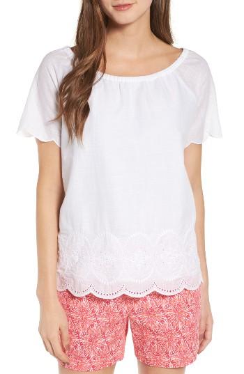 Women's Vineyard Vines Eyelet Cotton Top