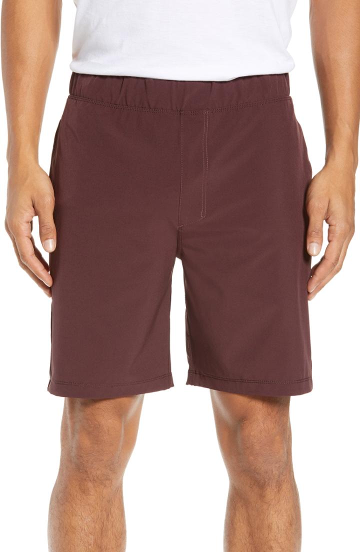 Men's Hurley Alpha Trainer 2.0 Recycled Polyester Shorts - Burgundy