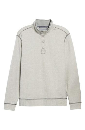 Men's Tommy Bahama Ocean Mist Quarter-snap Pullover - Black