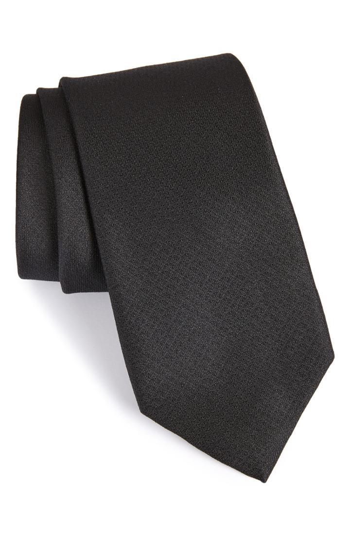 Men's Calibrate Clara Solid Silk Tie
