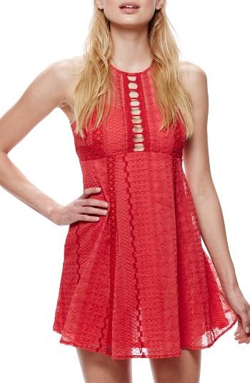Women's Free People Wherever You Go Minidress - Red